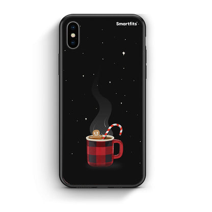 iphone xs max Xmas Bathing θήκη από τη Smartfits με σχέδιο στο πίσω μέρος και μαύρο περίβλημα | Smartphone case with colorful back and black bezels by Smartfits