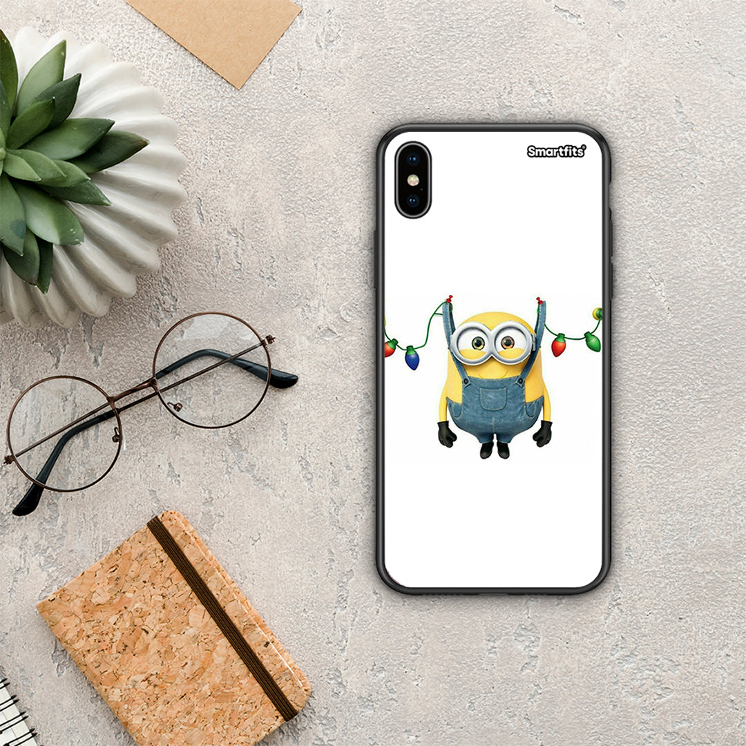 Xmas Minion Lights - iPhone Xs Max θήκη