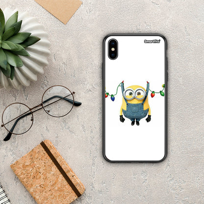 Xmas Minion Lights - iPhone Xs Max θήκη